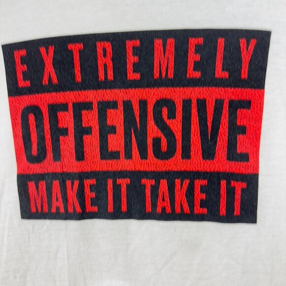 The Nike Tee Extremely Offensive "Make It Take It"  Men L White Graphic Print - Picture 9 of 12